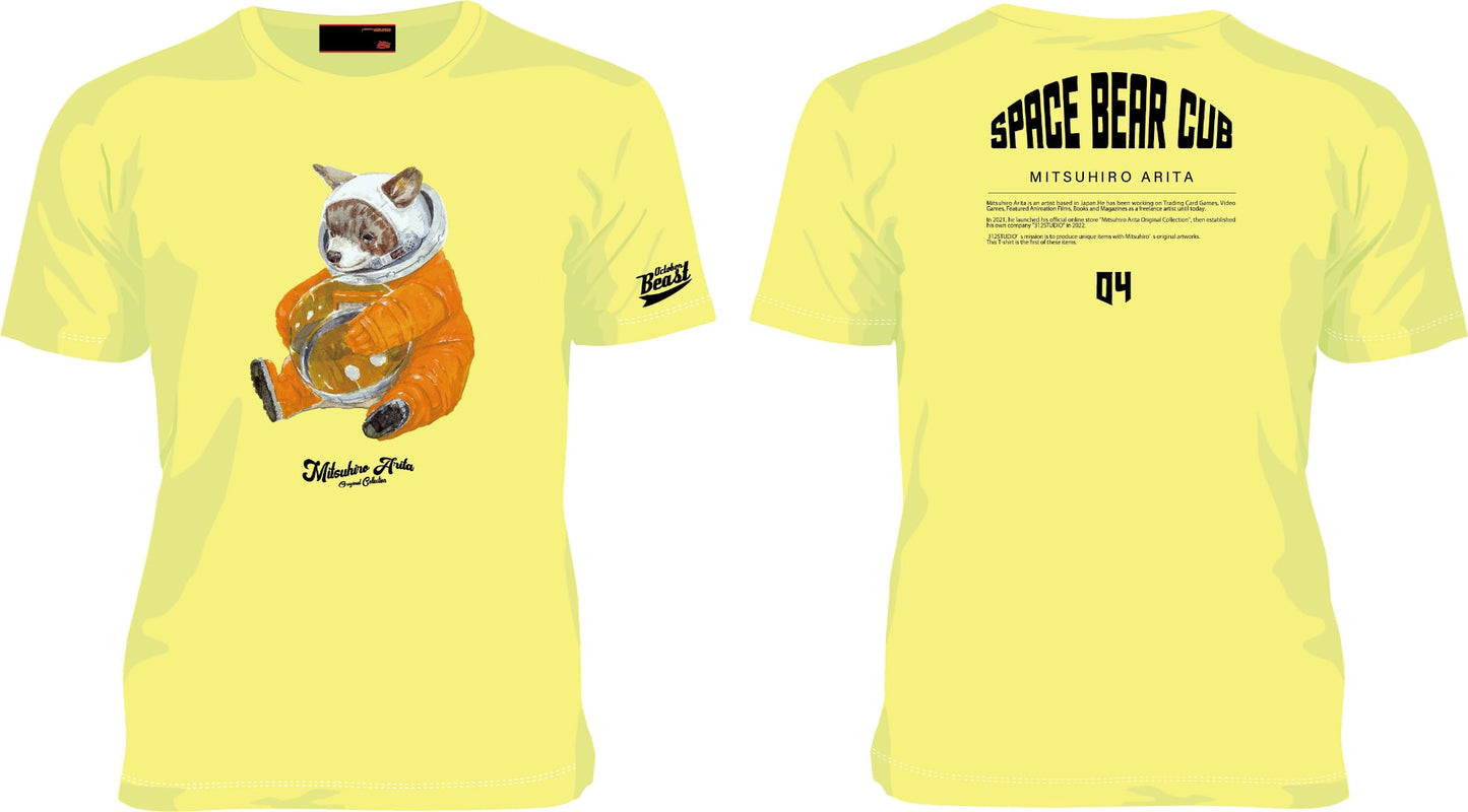 Space Bear Cub T-shirt (Yellow)