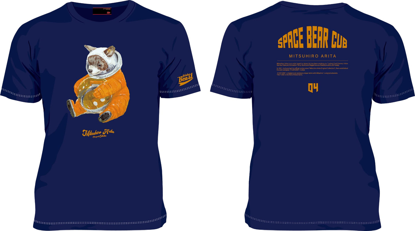 Space Bear Cub T-shirt (Navy)