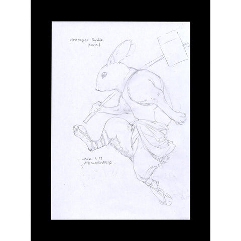 Messenger Rabbit Unused Sketch