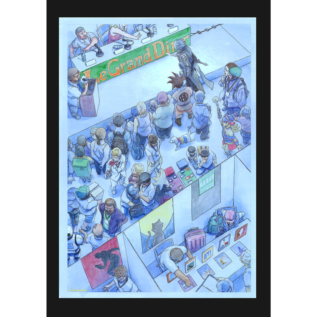 Le Grand Diner in Paris A4 Poster